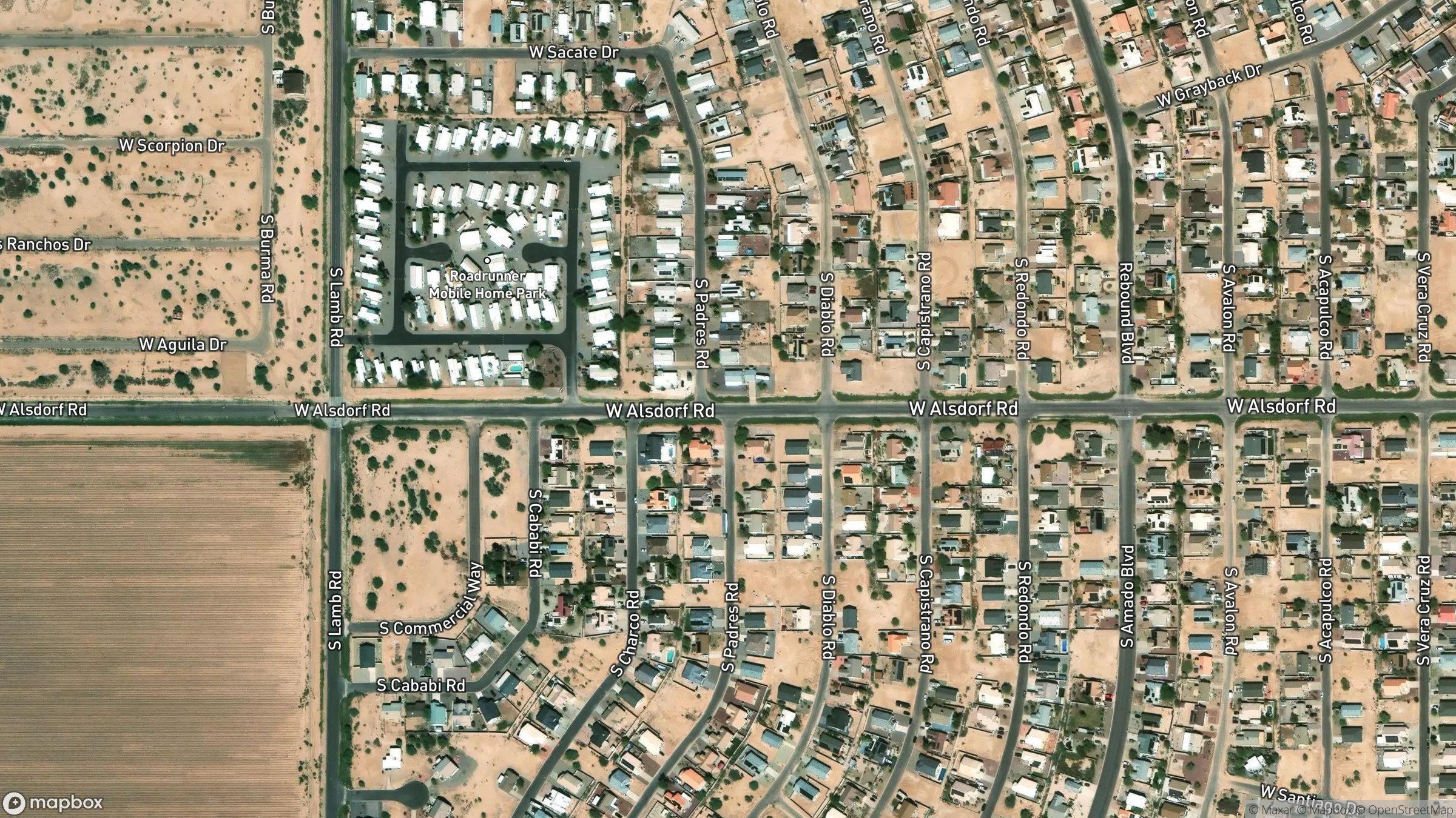 Aerial view of 2250 W Alsdorf Rd Unit 7