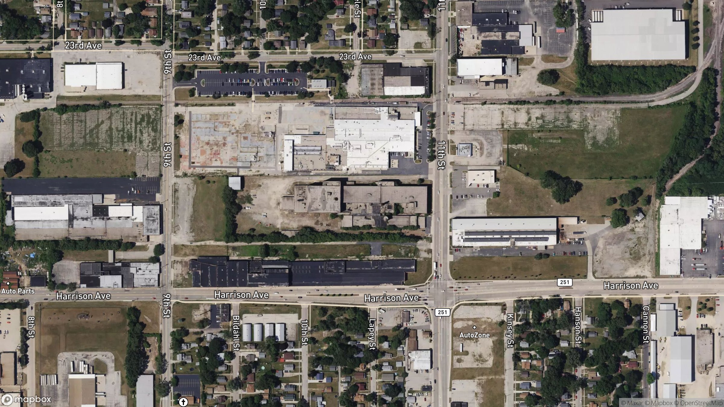 Aerial view of 2525 11th St