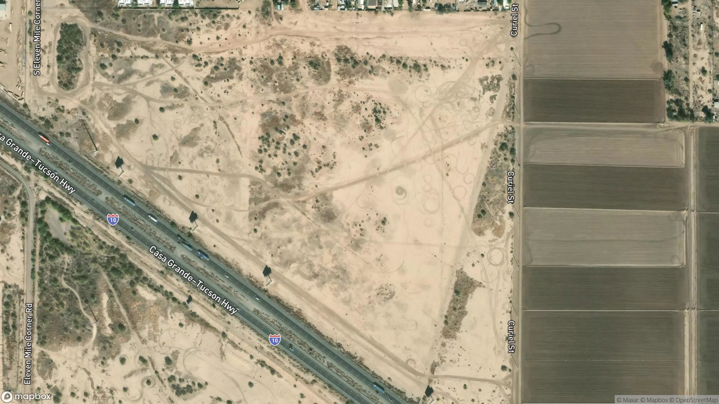 Aerial view of 301 S Eleven Mile Corner Rd Eloy, AZ 85131 1
