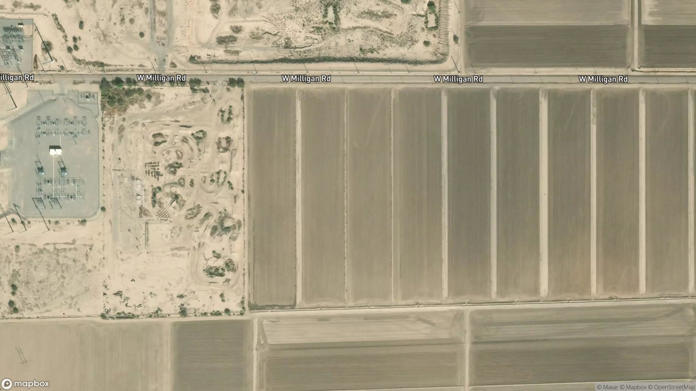 Aerial view of 801 West Milligan Road 1