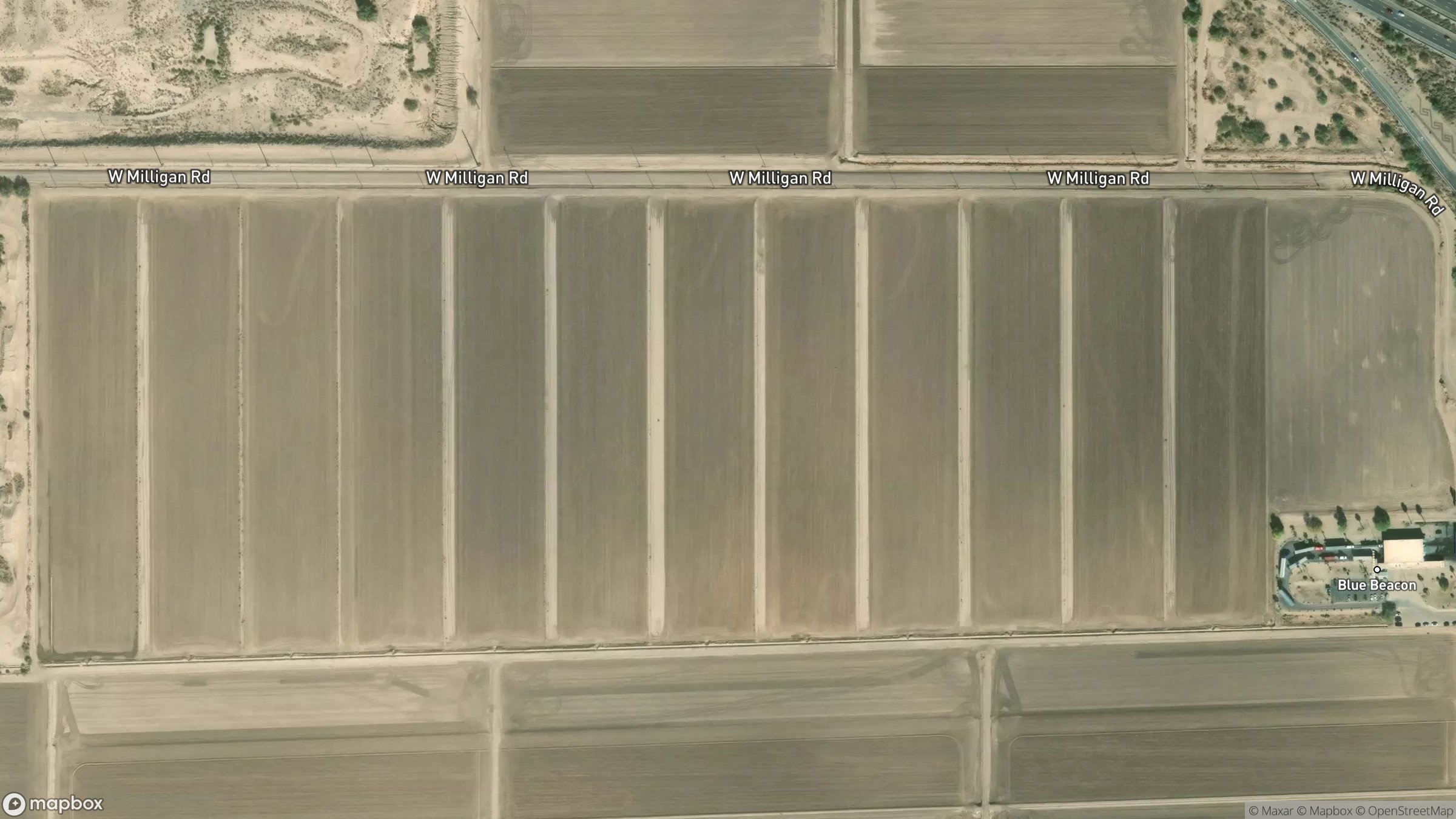 Aerial view of Casa Grande-Tucson Highway 10