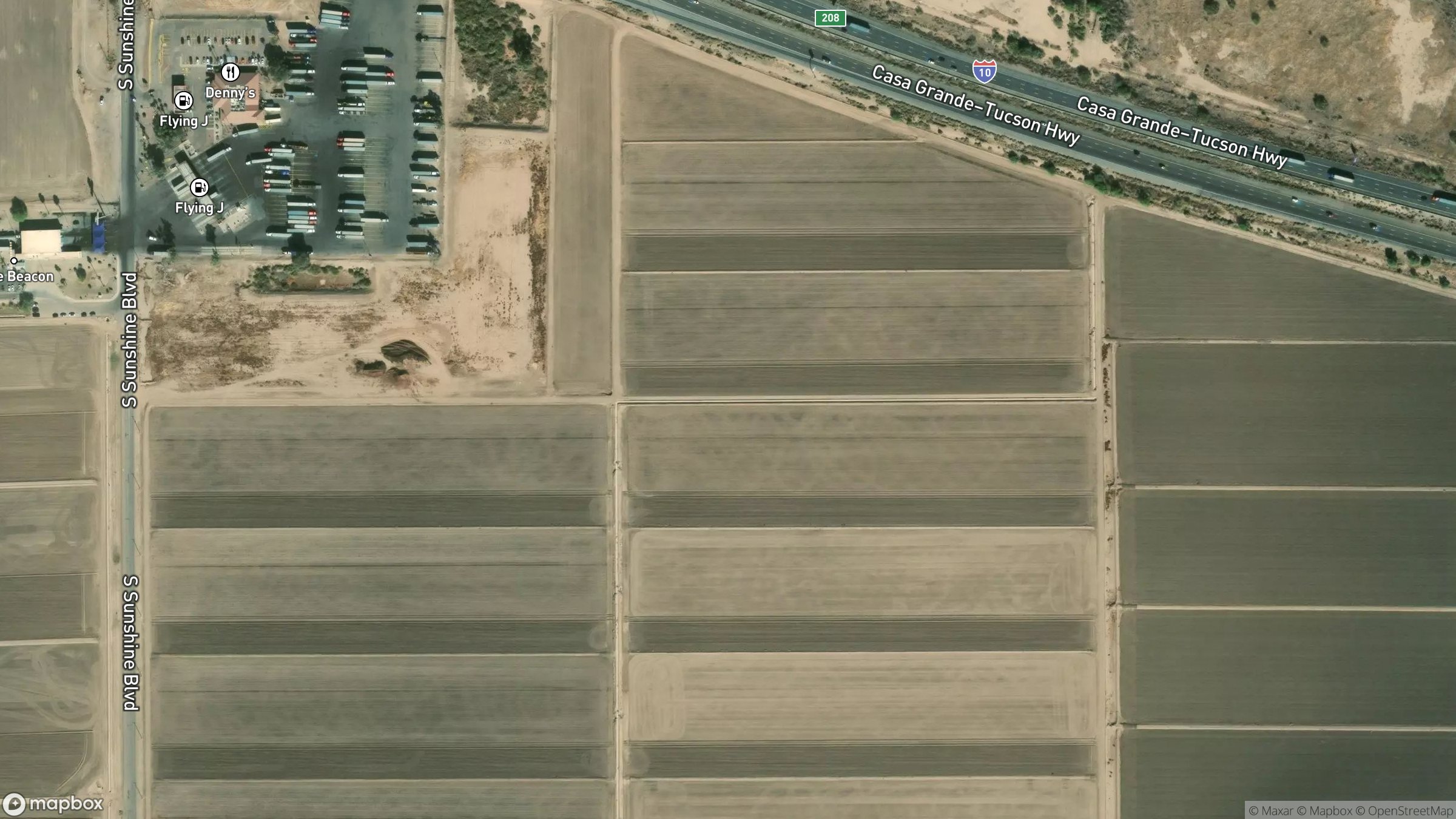 Aerial view of Casa Grande-Tucson Highway 8