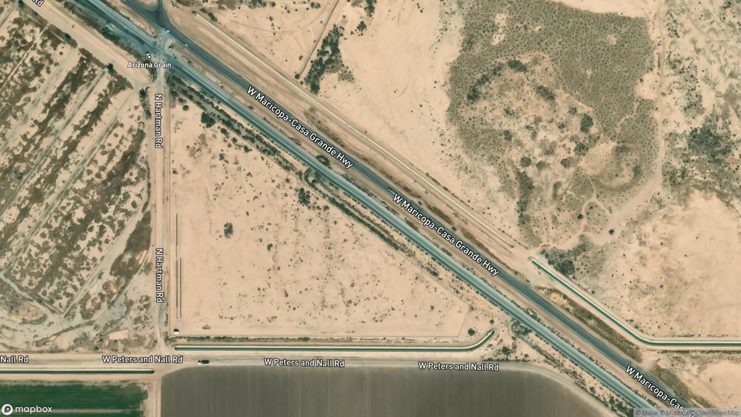 Aerial view of West Maricopa-Casa Grande Highway 3