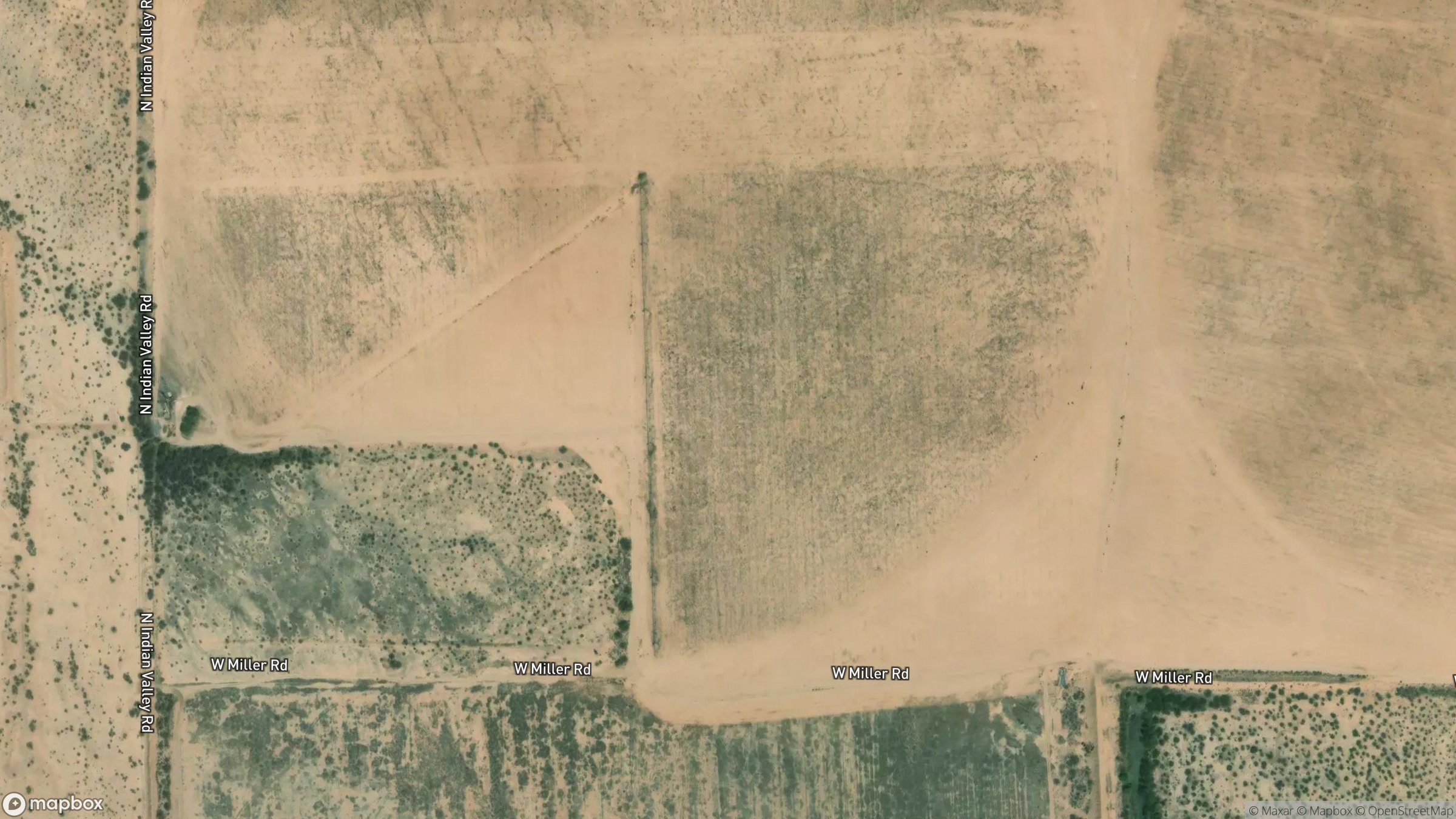 Aerial view of West Miller Road