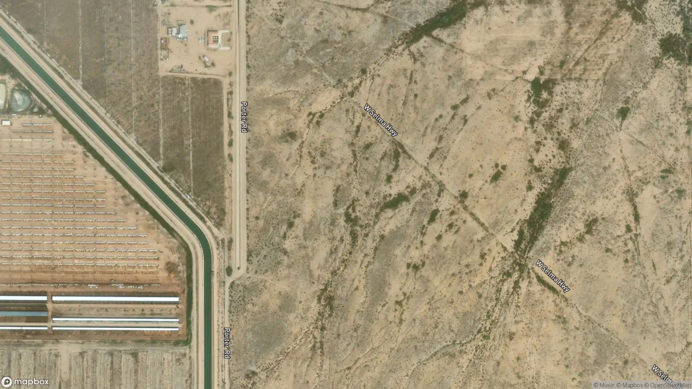 Aerial view of West Selma Highway 3